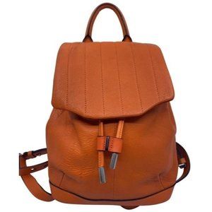 Rag And Bone Mini Pilot Orange Leather Backpack